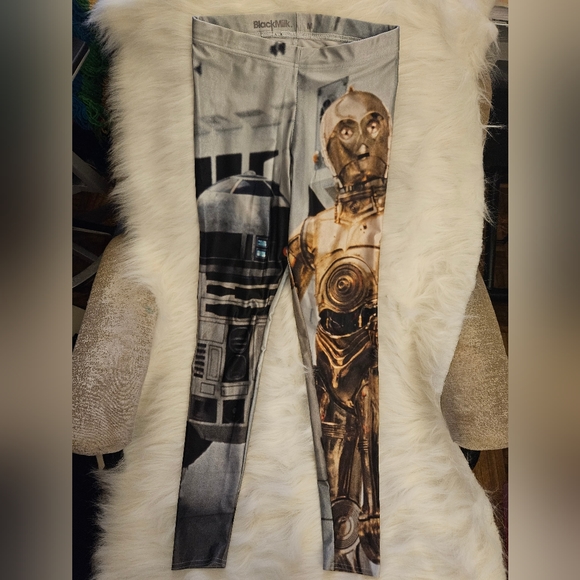 Artoo and Threepio Leggings Blackmilk S Like New - Picture 1 of 2